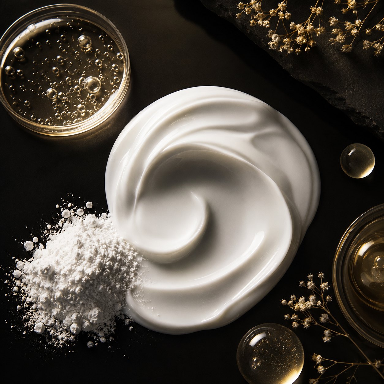 Composizione premium degli ingredienti SkinCare